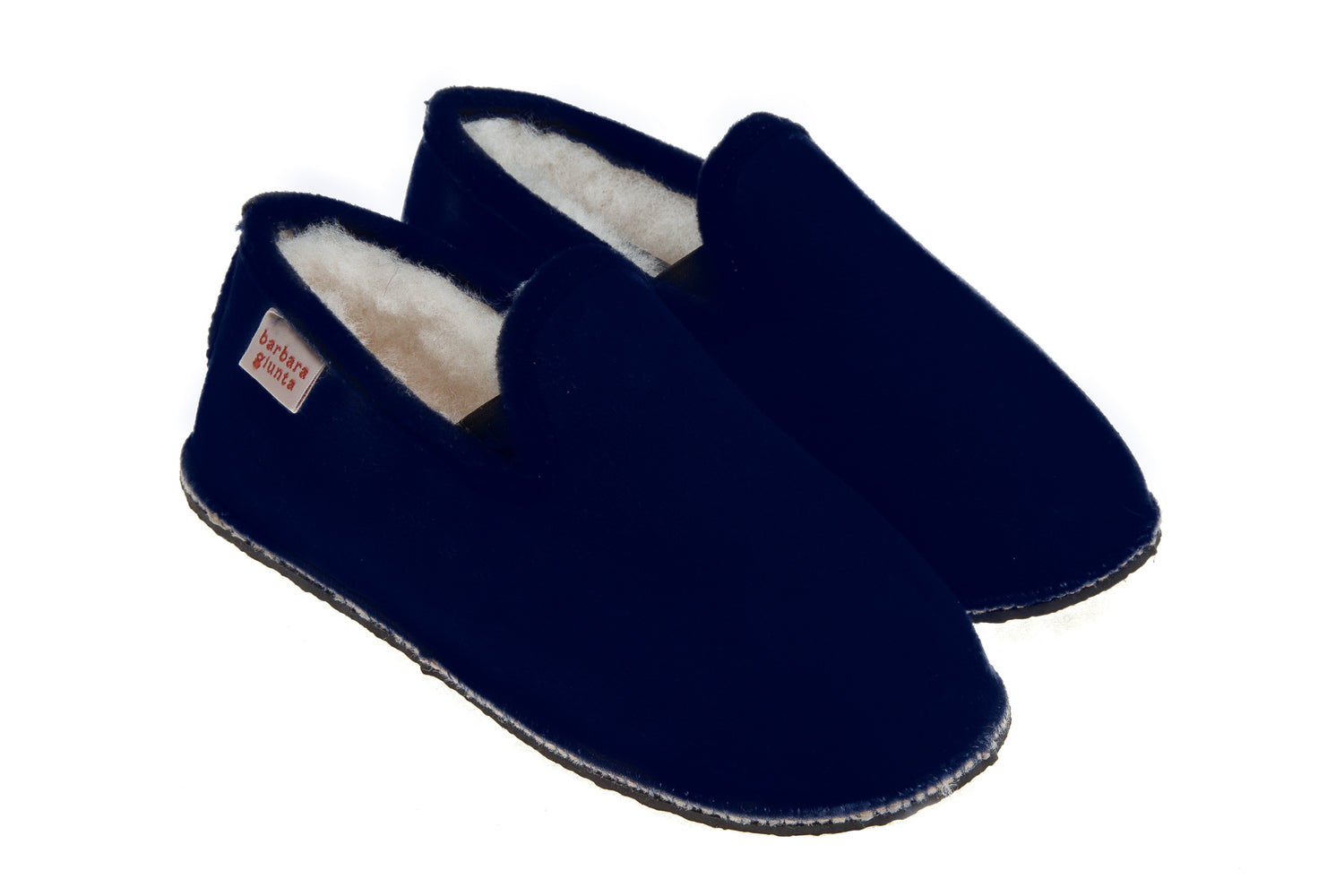 Charentaise Veg Navy – BABBI shoes - Main Image